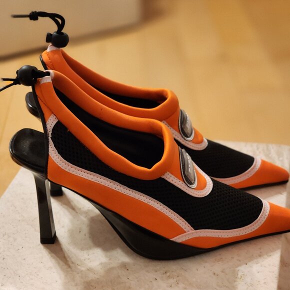 ANCUTA SARCA aqua slingback heels Sz 40 Never worn - Picture 3 of 9